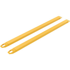 Steel Fork Extensions 4"W x 96"L, 4000 lb. Capacity, Yellow