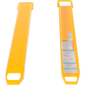 Steel Fork Extensions 4"W x 54"L, 4000 lb. Capacity, Yellow