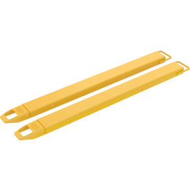 Steel Fork Extensions, 4"W x 60"L, 4000 lb. Capacity, Yellow