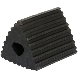 Rubber Wheel Chock, 4-1/4"L x 6-1/2"W x 4-3/4"H