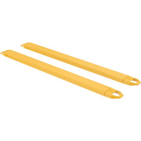 Steel Fork Extensions 5"W x 84"L, 4000 lb. Capacity, Yellow