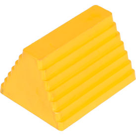 Rubber Wheel Chock with Eye Bolt, 9"L x 7"W x 5-1/2"H