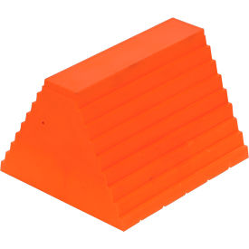 Urethane Standard Eye Bolt Wheel Chock, 20 Ton Capacity, 6"L x 9-1/2"W x 8"H