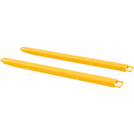 Steel High Strength Fork Extensions, 4"W x 63"L, 4000 lb. Capacity, Yellow