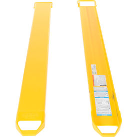 Steel Fork Extensions 6"W x 84"L, 4000 lb. Capacity, Yellow