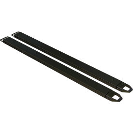 Steel Fork Extensions 5"W x 96"L, 4000 lb. Capacity, Black