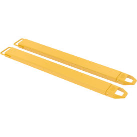 Steel Fork Extensions 5"W x 60"L, 4000 lb. Capacity, Yellow