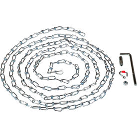 Carbon Steel Chain & Hanger with Reflector, 15'L Chain