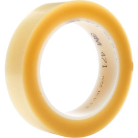 471 Vinyl Tape, 1" x 36 Yds., 5.2 Mil, Transparent, 36 Rolls/Case