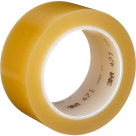471 Vinyl Tape, 2" x 36 Yds., 5.2 Mil, Transparent, 24 Rolls/Case