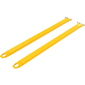 Steel Pin Style Fork Extensions 4"W x 96"L, 4000 lb. Capacity, Yellow