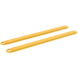 Steel Fork Extensions 6"W x 96"L, 4000 lb. Capacity, Yellow