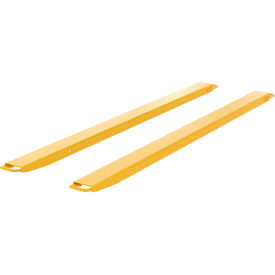 Steel High Strength Fork Extensions, 4"W x 84"L, 4000 lb. Capacity, Yellow
