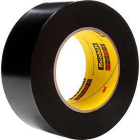 Vinyl Tape, 2" x 36 Yds., 10.4 Mil, Black, 24 Rolls/Case