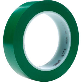 Vinyl Tape, 1" x 36 Yds., 5.2 Mil, Green, 36 Rolls/Case