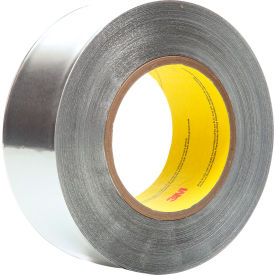 Heavy Duty Aluminum Foil Tape, 2" x 60 Yds., 7.2 Mil, Silver, 16 Roll/Case