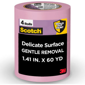 Delicate Surface Painter's Tape, 1-7/16"W x 60 Yds., Purple, 4 Roll