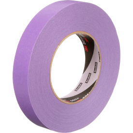 High Temperature Masking Tape, 15/16"W x 60-1/8 Yds., 6 Mil, Purple, 36 Rolls/Case