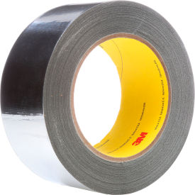 High Temperature Aluminum Foil Glass Cloth, 1" x 36 Yds., 7.3 Mil, Silver
