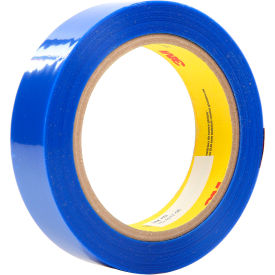 Polyester Tape, 1"W x 72 Yds., 0.9 Mil, Blue, 36 Roll/Case