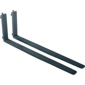 Forged Steel Forks with Carriage Pin, 4"W x 60"L, 5000 lb. Capacity, Black