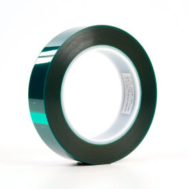 Polyester Tape, 1"W x 72 Yards, 3.2 Mil, Green, 36 Roll/Case