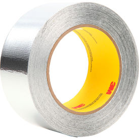 Aluminum Foil Tape, 2" x 60 Yds., 4.6 Mil, Silver, 24 Roll/Case