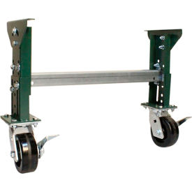 H-Stand Support with Casters 31" BF, 16-1/4" to 18-3/4" Height Range, 1800 lb. Capacity