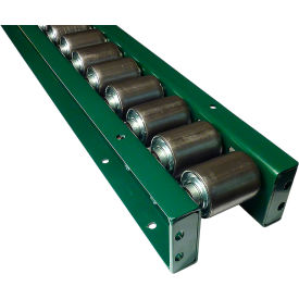 14F S Straight Roller Conveyor, 4" BF, 2-1/2" Roller Dia., 3" Roller Centers, 5'L