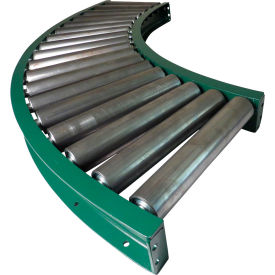 5F S 90° Curve Roller Conveyor, 27" BF, 2-5/8" Roller Dia., 3" Roller Centers