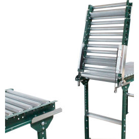 3' Roller Conveyor Hinged Gate, 10" BF, 1-7/8" Dia., 3" Centers