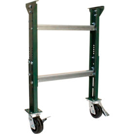 H-Stand Support with Casters 13" BF, 31-3/4" to 43-3/4" Height Range, 1800 lb. Capacity