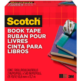 845-200 Book Tape, 2" x 540", Transparent