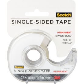 Single Sided Tape, 3/4" x 400", Transparent