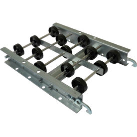 12"W Straight Skate Wheel Conveyor, 10'L, Galvanized Steel, 10 WPF