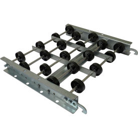18"W Straight Skate Wheel Conveyor, 10'L, Galvanized Steel, 16 WPF