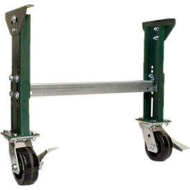 H-Stand Support with Casters 36" BF, 18-3/4" to 23-5/8" Height Range, 1800 lb. Capacity