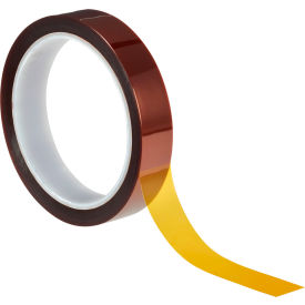 Polyimide Film Tape, 3/4"W x 36 Yds., 2.7 Mil, Amber, 12 Roll/Case