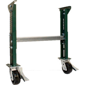 H-Stand Support with Casters 31" BF, 23-5/8" to 32-1/4" Height Range, 1800 lb. Capacity