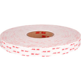 VHB 4920 Tape, 1" x 72 Yds. 15 Mil, White, 9 Rolls/Case