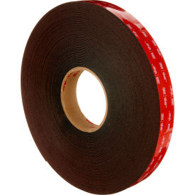 VHB 5962 Tape, 1/2" x 36 Yds., 62 Mil, Black, Roll