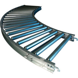 11F EG 90° Curve Roller Conveyor, 16" BF, 1-3/8" Roller Dia., 1-1/2" Roller Centers
