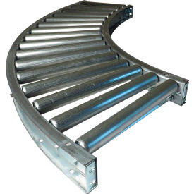 7F KG 90° Curve Roller Conveyor, 13" BF, 1-7/8" Roller Dia., 3" Roller Centers