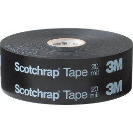 Scotchrap 51 Vinyl Corrosion Protection Tape, 4"W x 100'L, Black, Pack of 4