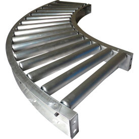 4F KA 90° Curve Roller Conveyor, 16" BF, 1-7/8" Dia., 3" Centers