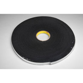 Vinyl Foam Tape, 2" x 18 Yds., 250 Mil, Black, 6 Rolls/Case