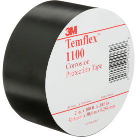 Temflex 1100 Vinyl Corrosion Protection Tape, 2"W x 100'L, Black, Pack of 4