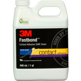 Fastbond Contact Adhesive 30NF, 1 Quart, Green, 1 Can/Case