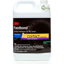 Fastbond Contact Adhesive 30NF, 1 Gallon Can, Green, 4/Case