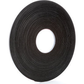 Vinyl Foam Tape, 1/4" x 36 Yds., 62 Mil, Black, 36 Rolls/Case